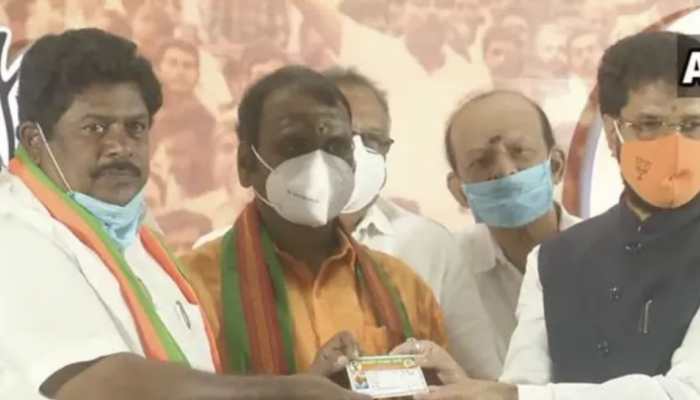 Former DMK MP KP Ramalingam joins BJP