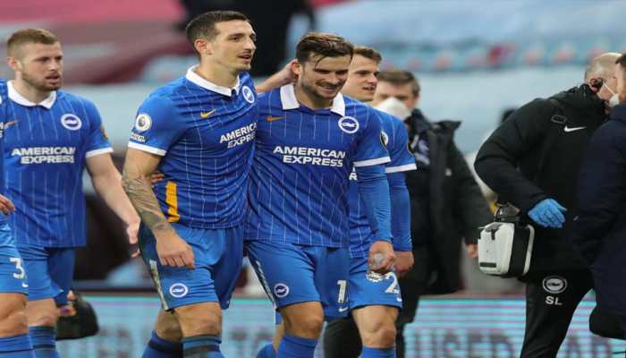 Premier League: Brighton &amp; Hove Albion snap winless streak with 2-1 triumph at Aston Villa