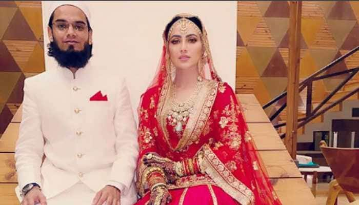 Bigg Boss fame Sana Khan becomes Sayied Sana Khan after marrying Anas Sayed, her Walima look pic goes viral!