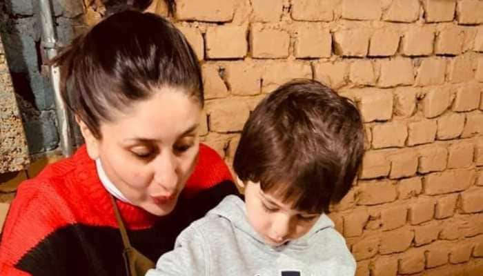 Kareena Kapoor and her &#039;lil man&#039; Taimur enjoy pottery session and pics will make you go aww!