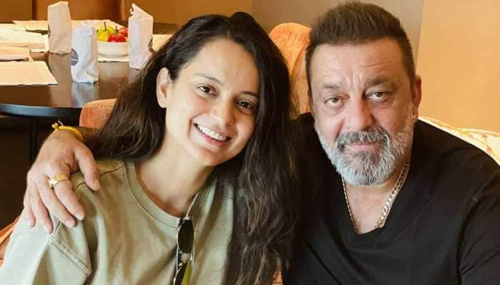 Kangana Ranaut meets Sanjay Dutt in Hyderabad, shares latest pic!