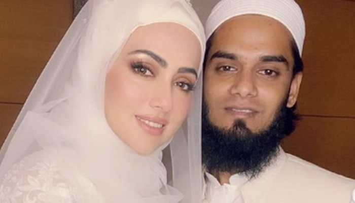 Bigg Boss fame Sana Khan calls &#039;halal love&#039; beautiful, shares new viral wedding pics with hubby Mufti Anas Sayied!