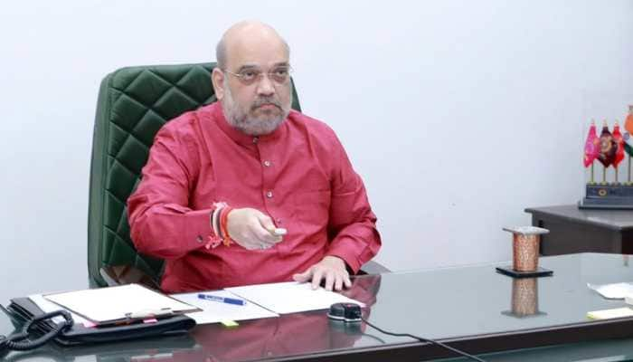 Union Home Minister Amit Shah unveils two flyover bridges in his parliamentary constituency Gandhinagar