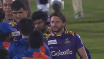 WATCH: 'I was scoring 100's before you were born', Twitterati reacts as Shahid Afridi shouts expletives at opposition player