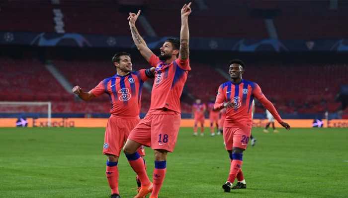 Chelsea's Olivier Giroud becomes oldest player to score hat-trick in Champions League