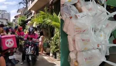 Error 42: Girl orders food online, app glitch results in over 30 delivery boys at her doorstep