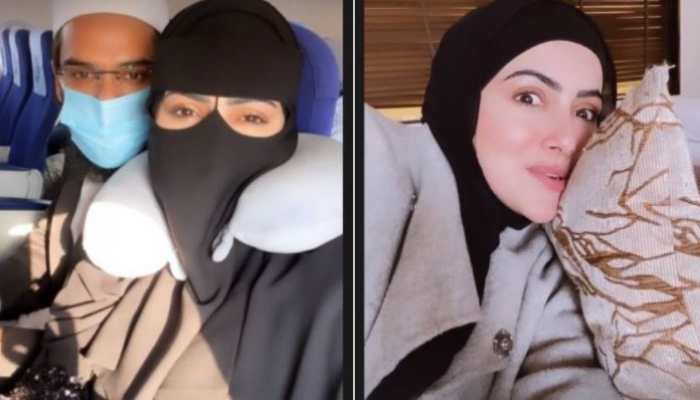 Sana Khan and hubby Anas Sayied fly to Kashmir for honeymoon, see viral pics