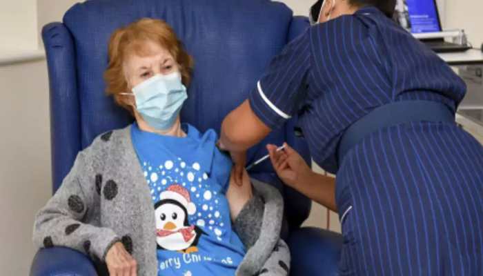 90-year-old British grandmother becomes first person to receive Pfizer anti-COVID jab in 'landmark moment'