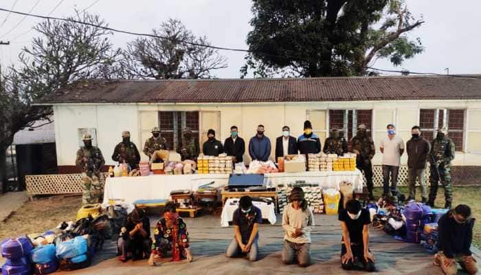 Assam Rifles unearth narcotics and contraband worth over Rs 165 crore during raid in Manipur's Moreh