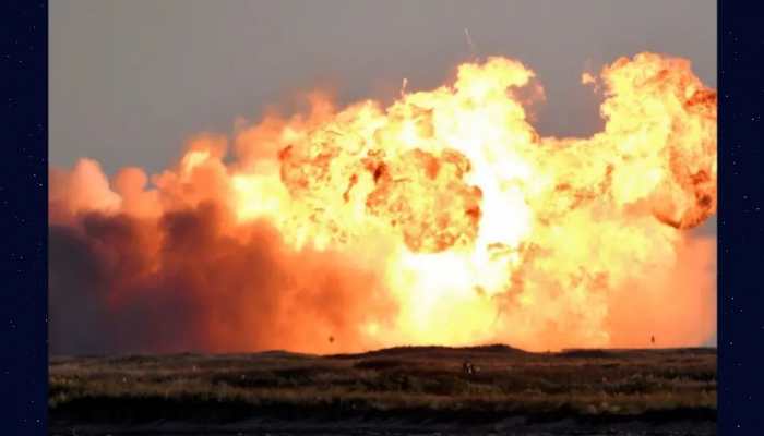 SpaceX&#039;s Starship prototype explodes while attempting to land after test flight - WATCH