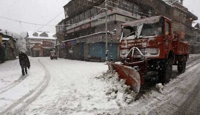 Kashmir plains receive first snowfall; major highways closed due to heavy rainfall, landslides