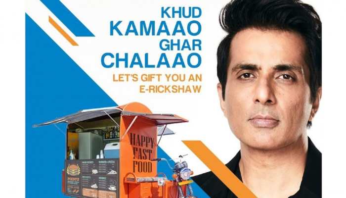 Sonu Sood launches new initiative, gifts e-rickshaw to underprivileged