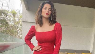 Sunny Leone's bewitching look in red ups the hotness quotient on social media - Check out!