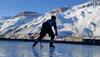 Kaja youth honing Ice hockey skills in minus 20 degrees celsius