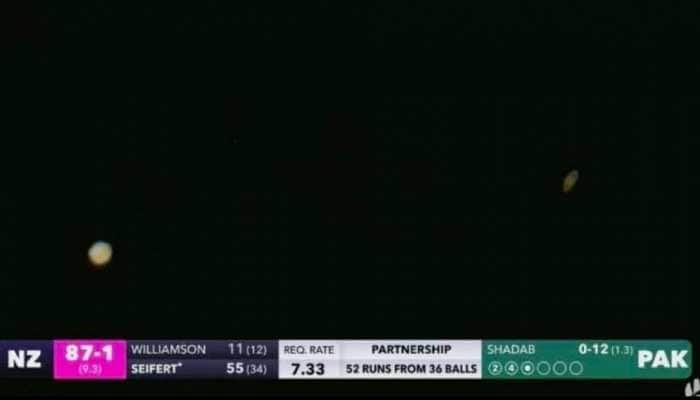 NZ v Pak T20 : Cameraman captures Jupiter, Saturn&#039;s rings during night, pictures break the internet