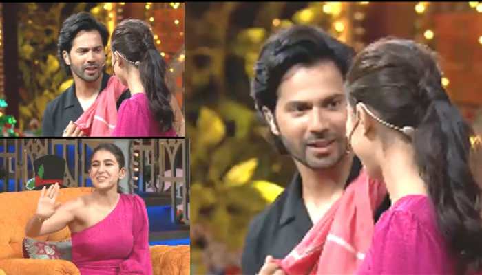 The Kapil Sharma Show: Krushna Abhishek&#039;s hilarious act leaves Varun Dhawan, Sara Ali Khan and Jackky Bhagnani in splits - Watch