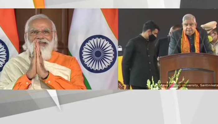 Gurudev’s vision for world’s welfare is core of &#039;Aatmanirbhar Bharat&#039;, says PM at Visva-Bharati University