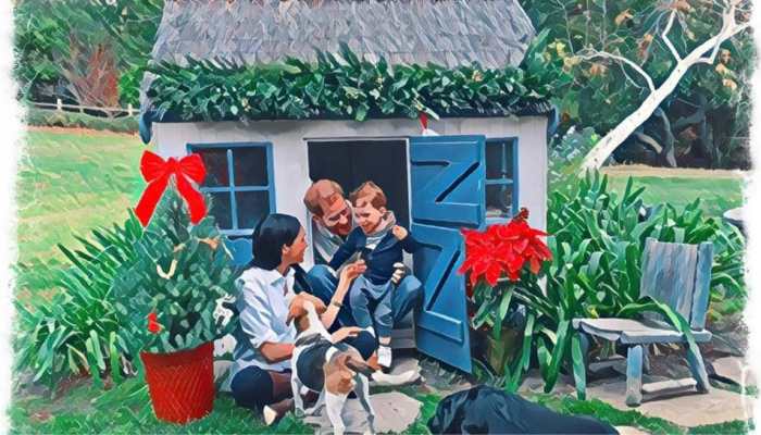 Prince Harry and Meghan Markle's Christmas card featuring baby Archie is unmissable; see pic