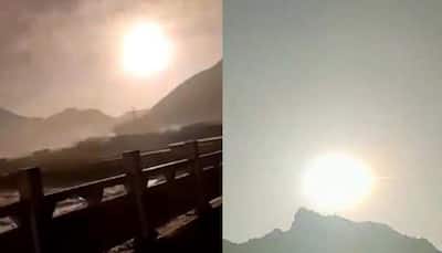 Giant fireball streaks across sky and crashes on ground in China; is it a meteor, watch viral video