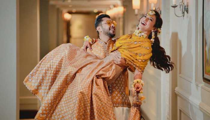 Ahead of her Christmas wedding to Zaid Darbar, Gauahar Khan drops mehendi pictures; see here