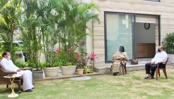 Covaxin: Vice President Venkaiah Naidu discusses status of indigenous vaccine with Bharat Biotech owners