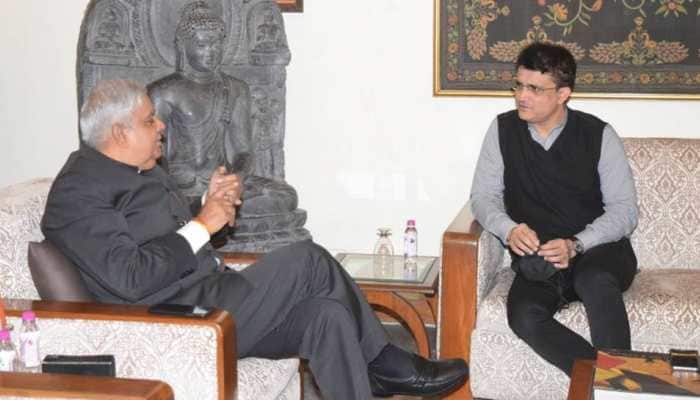 Sourav Ganguly raises speculations as he meets West Bengal Governor Jagdeep Dhankhar ahead of state polls