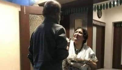 Rajinikanth discharged from hospital, receives warm welcome from wife Latha at home in Chennai