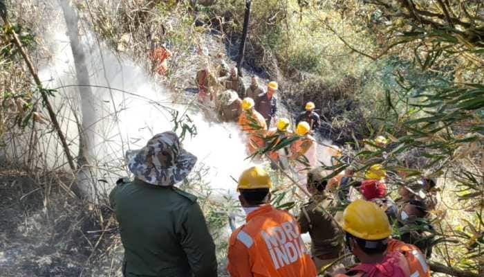 Dzukou valley wildfire: More NDRF personnel, IAF helicopters rushed to Manipur-Nagaland border