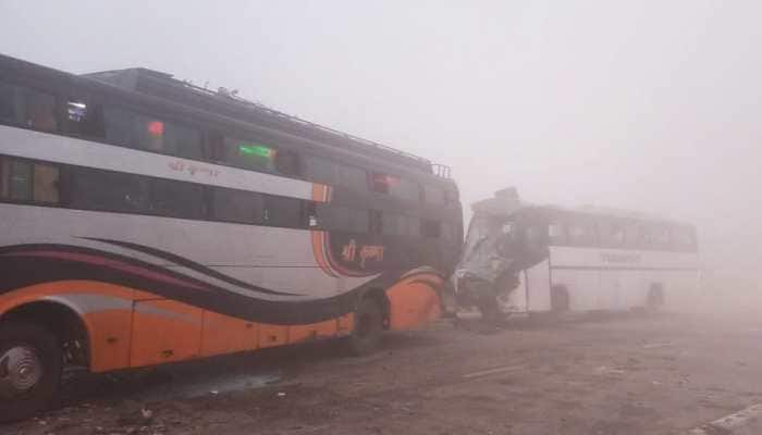 One dead, 12 injured after bus rams into pick-up vehicle on Yamuna Expressway