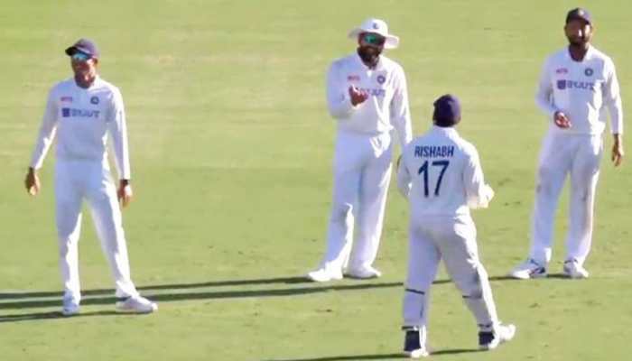 Ind Vs Aus Rishabh Pant S Caught Behind Appeal Leave Teammates In Splits Watch Video Cricket News Zee News
