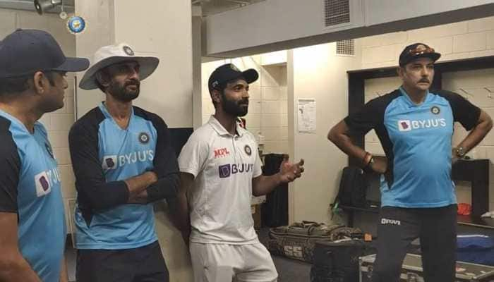 Captain Ajinkya Rahane&#039;s address to Team India from Gabba dressing room; watch video