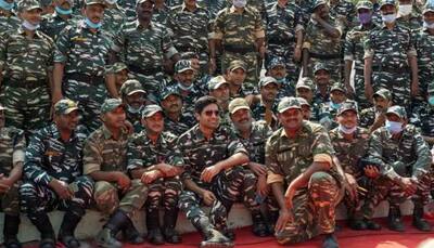 Adivi Sesh, on-screen Major Sandeep Unnikrishnan celebrates Republic Day with CRPF Jawans - In Pics