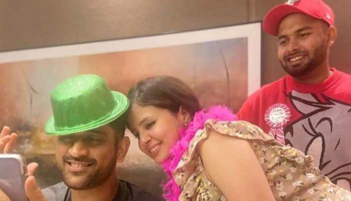 Rishabh Pant spends time with MS Dhoni, Sakshi ahead of England Tests Rishabh Pant spends time with MS Dhoni, Sakshi ahead of England Tests