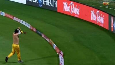 Abu Dhabi T10 League: Watch, THIS player fails to stop boundary while changing jersey on field 