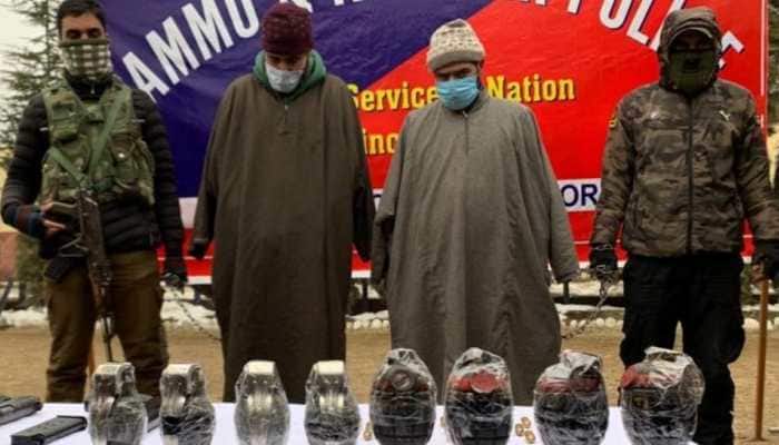 Two terrorist associates of Jaish-e-Mohammed held in J&K's Bandipora; arms, ammunition recovered Two terrorist associates of Jaish-e-Mohammed held in J&K's Bandipora; arms, ammunition recovered