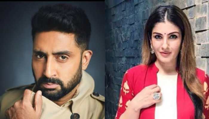 Abhishek Bachchan, Raveena Tandon attend Bunty Walia's father's prayer meet