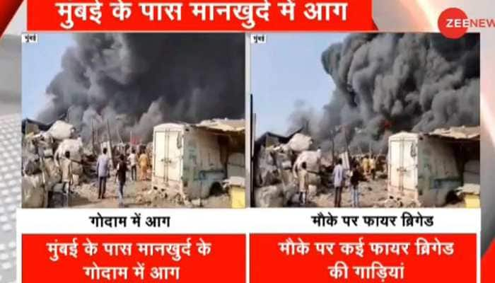 Massive fire breaks out in godown near Mumbai&#039;s Mankhurd, several fire tenders rushed to spot