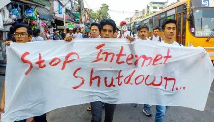 Myanmar&#039;s military junta shuts down internet as thousands protest coup