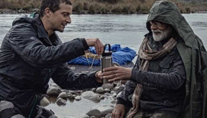 Bear Grylls with PM Modi 
