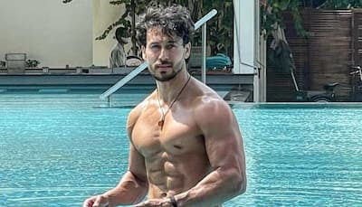 Tiger Shroff flaunts six-pack abs in shirtless pool pic, Check it out
