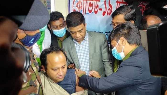 Bangladesh launches COVID-19 vaccination drive, administers Indian made COVISHIELD