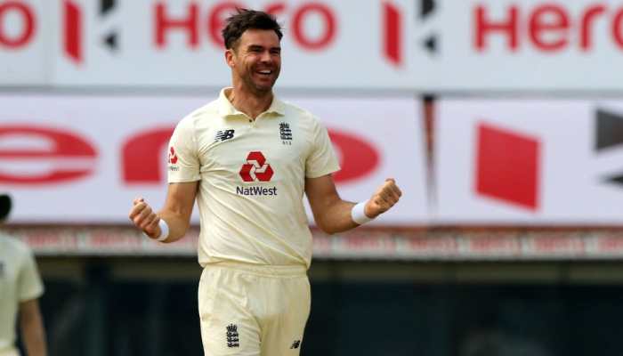 England paceman James Anderson picked up three wickets to dent India's chances on the final day. (Source: Twitter)