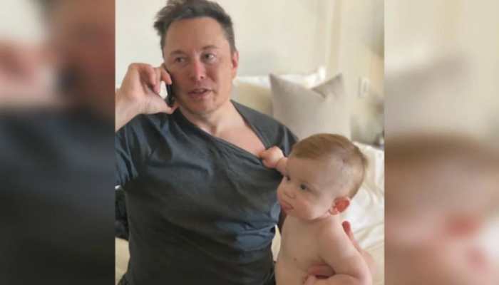 Elon Musk shares adorable snap of baby X Æ A-Xii; check out how Twitter reacted