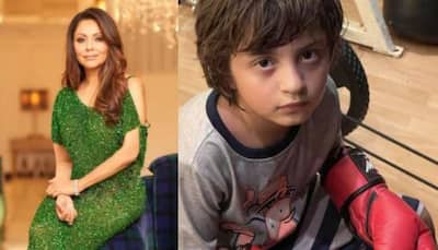 Shah Rukh Khan’s little one AbRam is a boxer already, mommy Gauri Khan gives a glimpse of ‘her Mike Tyson’!