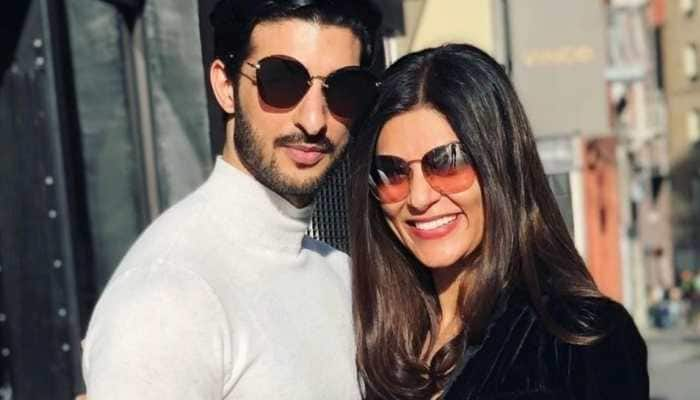 Putting break-up rumours to rest, Sushmita Sen clicked with boyfriend Rohman Shawl on Kiss Day!