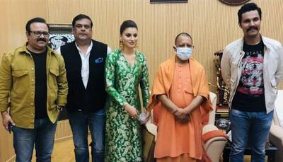 Urvashi Rautela, Randeep Hooda meet Uttar Pradesh CM Yogi Adityanath