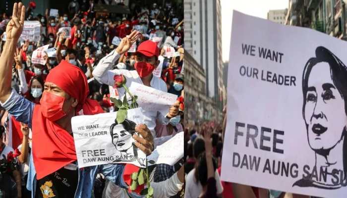 Myanmar coup: Thousands protest after night of fear, security patrols