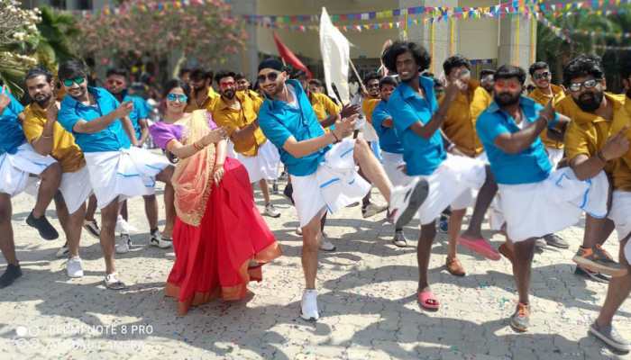 Harbhajan Singh nails the &#039;mundu&#039; look as shoot resumes for his debut movie