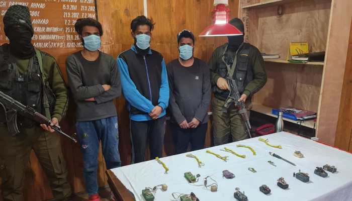 Security forces arrest 3 Hizbul Mujahideen terror associates in Jammu and Kashmir's Tral