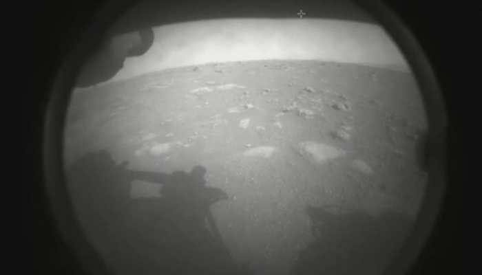 NASA's Mars Perseverance Rover shares first pic with the world after successful landing